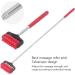 Adjustable Telescopic Back Massage Roller - 2 Piece Stainless Steel Relief Device for Full Body Use - Portable & Easy to Use (Red) - Buy Online on GoSupps.com