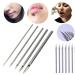 XUEQI 10pcs Stainless Steel Piercing Needles - Ear Nose Navel Nipple Lip - 1mm Diameter - Buy Online on GoSupps.com