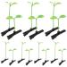 HANABASS 50pcs Bean Sprout Hair Clips Little Plant Hairpins Funny Grass Barrette Headwear Hair Accessories for Women Kids Girls Lady Home School Easter Party Green