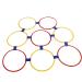 Sensory Training Hoops Hand Foot Coordination Balance Exercise Free Combination 10pcs Eco Friendly Hopscotch Hoop for Jumping Activities Dia 47cm / 18.5in - Buy Online on GoSupps.com