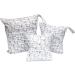 EGURS 3-Piece Diaper Pocket Set with Reusable Wetbag | Cat White | Organizer Bags for Babies Diapers and Accessories - Buy Online on GoSupps.com