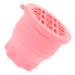 LABRIMP Makeup Tool Cleaner cleaning pad clean cleaning bowl pink makeup brush Cleaner brush cleaning tool washer Eye shadow brush Makeup Brush Washer Brush Cleaning Pad 9.20X9.20X8.60CM Pink
