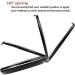 Speesy Portable Folding Mirror with LED Light Makeup Mirror 10X Magnifying Glass 12 Lamp Bead Mini Mirror Black - Buy Online on GoSupps.com
