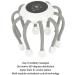 Buy Electrical Head Massage Device - LED Scalp Massager with 5 Vibration Modes for Ultimate Relaxation | International Shipping - Buy Online on GoSupps.com