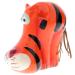 Cute glasses holder "STRIPY" in stripy orange