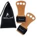 AEOLOS Leather Gymnastics Hand Grips-Great for Gymnastics,Pull up,Weight Lifting,Kettlebells and Cross Training 4#Brown(2 layers leather) Small