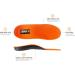 Orange Full Length Orthotic Insoles | Size H - Men's 11-11.5 / Women's 12.5-13 | Heel Cup, Arch Support, Metatarsal Pad for Better Alignment and Weight Distribution - Buy Online on GoSupps.com
