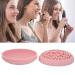 DAUZ Makeup Brush Rack & Cleaning Mat - Ergonomic Reusable Portable - Perfect for Home & Women (Pink - Buy Online on GoSupps.com