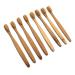 Bamboo toothbrush 8 pieces natural made of wood with soft bristles