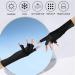 Uv Glove for Gel Manicures Breathable Uv Protection Gloves UPF50+ Fingerless Manicure Gloves for Nail Art Supplies White Black - Buy Online on GoSupps.com