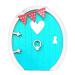 Miniature Fairy Garden Door Miniature Fairy Home Door | Garden Gnomes Outdoor Fariy House Door Wooden Tree Decorations Fairy Garden Accessories Blue