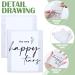 Happy Tears Wedding Tissue Packs - 3 Ply Travel Size Bulk Facial Tissues for Guests (30 Pack) - Buy Online on GoSupps.com
