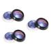 Mipcase 3pcs Eye Shadow Makeup Eyeshadow Glitter Shinning Eyeshadow Palettes Cosmetic Bright Light 1 count (Pack of 1) Bluex3pcs