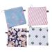 4 Pieces Sanitary Napkin Bag Collecting Bags for Women Girls (Cactus Flamingo Stripe 1 Piece) Multicolor 2nd