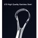 U-Shaped Stainless Steel Tongue Cleaner - Ergonomic Metal Tongue Scraper for Oral Hygiene - Buy Online on GoSupps.com
