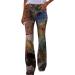 Beshionljs Women Long Running Pants with Pockets - Gold Print, High Waist XX-Large Sweatpants - Buy Online on GoSupps.com