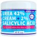 ENVISHA Urea Cream 42 Percent for Feet - 42% Urea Foot Cream with 2% Salicylic Acid & Hyaluronic Acid - For Feet  Hands  Heels  Elbows  Nails & Knees - 4 oz