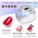 PrettyDiva 86W UV LED Nail Lamp Gel Light Dryer for Gel Polish - Holographic Silver, 4 Timer Settings, Auto Sensor, LCD Screen - For Fingernails & Toenails - Buy Online on GoSupps.com