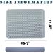 Silicone Pet Feeding Mat - Waterproof Anti-Slip Placemat for Dogs and Cats - Raised Edges to Prevent Spills - 15.7x11.8 Light Grey - Buy Online on GoSupps.com