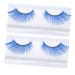 HAPINARY 2 Pairs Blue Long Eyelashes Halloween Eyelash Long Thick Eyelashes False Eyelashes Extension Dramatic Masquerade Party Eyelashes Fake Eyelashes Women Eyelashes