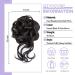2PCS Messy Bun Hair Pieces for Women - Natural Black & Dark Brown Curly Updo Scrunchies | Synthetic Hair Buns for Chignon Hairstyles - Buy Online on GoSupps.com