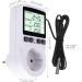 RUIZHI Digital Temperature Controller Sockets Heating Cooling Thermostat 250V with Sensor Socket and Probe LCD Screen for Greenhouse Aquarium Terrarium Reptile - Buy Online on GoSupps.com