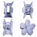 12 Pieces Flower Claw Clips for Women - Matte Hair Jaw Clips in 12 Colors - Non Slip Strong Hold Barrettes for Thick and Thin Hair - Buy Online on GoSupps.com