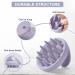AONCO Scalp Massager Shampoo Brush - Soft Silicone Bristles for Dandruff Removal & Hair Growth - Purple - Buy Online on GoSupps.com