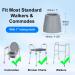 Supregear Universal Walker Tips - 4 Pcs Commode Replacement Tips for 25mm Shaft Walkers - Grey (2 Pairs) - Buy Online on GoSupps.com