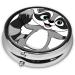 Cute Cartoon Raccoon Round Pill Box | 3 Compartment Travel Medicine Holder | Mini Decorative Organizer for Vitamins & Tablets - Buy Online on GoSupps.com