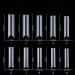 YIMART Long C Curved False Nail Tips - 500pcs XL Lengthened C Curve Fake Nails - Premium Clear Acrylic Nail Tips for Salon - Buy Online on GoSupps.com