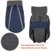 Slowton Navy Blue Winter Coat for Dogs | Warm Polar Fleece Jacket with Turtleneck & Waterproof Design | Adjustable & Windproof Vest for Small Pets - Buy Online on GoSupps.com
