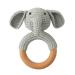 Kcnsieou Baby Teether - Safe Wooden Toy for Stroller Crib & Pacifier | Crochet Rattle Teething Ring - Buy Online on GoSupps.com