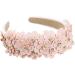 scicent Pink Headband Flower Headband for Women Glitter Hair Hoops Stylish Hair Accessories for Girls Fashion Cute Outdoor Hair Bands Sparkly Bling Diamond Hair Hoops - 25903 - Buy Online on GoSupps.com