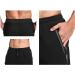 STICKON Men's Casual Joggers Sweatpants X-Large - Black with Zipper Pockets - Buy Online on GoSupps.com