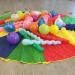 Tebery Kids Play Parachute 12ft - 12 Handles, Multicolored Cooperative Game for Tents - Buy Online on GoSupps.com