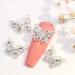 14Pcs Shiny Alloy Butterfly Nail Charms - 3D Butterflies Rhinestones for Women's DIY Manicure - Buy Online on GoSupps.com