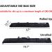 LYFFXYH Ski Bag + Boot Bag Set | Fits Skis Up to 200cm | 600D Polyester | for Men, Women, Kids | Black - Buy Online on GoSupps.com