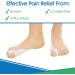 Ballen Pillow Protection - 4 Pack Bale Corrector Pads with Toe Spreader | Gel Relief for Hallux Valgus Foot Pain Calluses & Corns | International Shipping - Buy Online on GoSupps.com