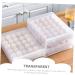 Hohopeti Serving Tray 2pcs Egg Storage Box Containers for Food Drawer Egg Container Kitchen Egg re-usable White 26x34x17cm - Buy Online on GoSupps.com