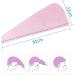 Betroy Wrap Turban Towel Set - 4 Ultra-Suction Microfiber Hair Drying Towels (51x22cm) in Blue Pink Purple Yellow - Perfect for Fast Drying & Salon Results - Buy Online on GoSupps.com