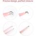 FADLASH Curved Fiber Tip Eyelash Extension Tweezers - Professional Pink Volume Lash Tweezers - Buy Online on GoSupps.com