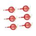 Zerodeko 6pcs Christmas Ornaments Diy Bag Lollipop Pendant Christmas Window Pendant Simulated Lollipop Pendant Holiday Pendant Christmas Tree Decor Accessory Window Trim Candy Dusting Child