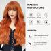 Fei Long Wavy Orange Wig with Ponytail for Women - 28 Heat-Resistant Synthetic Hair Halloween & Cosplay Wig - Buy Online on GoSupps.com
