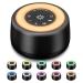 Sleepbox Sound White Noise Machine with 25 Soothing Sounds and 10 Colors Warm Night Light 4 Brightness Levels 32 Volume Levels 5 Timer and Memory Function Perfect for Baby Kids Adults Seniors Sleeping Black