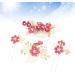 Toyvian Handmade Wedding Hair Comb Clip Set - Floral Rhinestone Hair Accessories for Brides and Bridesmaids (Rosy) - Buy Online on GoSupps.com