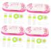 SOLUSTRE 4 Sets Double Layer Glasses Cases Storage Leather Pu Suite Women
