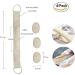 4 PCS Exfoliating Loofah Back Scrubber Set - Natural Luffa Bath Sponge for Shower, Body and Face Wash - Men and Women - Buy Online on GoSupps.com
