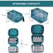 Hanging Toiletry Bag Waterproof Jiemei Travel Wash Bag | 4 Compartments, Compact & Durable | E-green - Buy Online on GoSupps.com