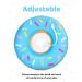 Woiworco Adjustable Cat Recovery Collar - Cute Donut Design - Soft Cone for Wound Healing - Elizabethan Collar for Cats - Medium Blue - Buy Online on GoSupps.com